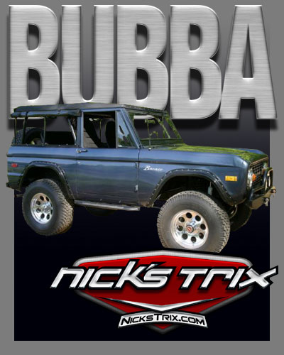 Nick's Trix - "Bubba" Early bronco Restoration